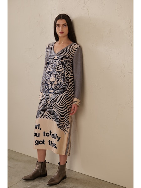 Maxi-Kleid TigerPrint-Dress